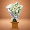 Ramo Funerario Pureza de Flores Blancas | Envío Tanatorio Urgente