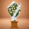 Ramo Funerario Nobleza de Rosas Blancas para Difuntos | Envío Urgente