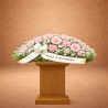 Centro Funerario Delicadeza en Tonos Rosa | Envío Urgente a funeral